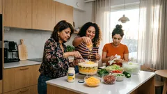 Kun haluat napakat kerrokset: jenkkityylinen seven-layer-kerrossalaatti lasikulhoon – ja kaksi pientä ajoitusjuttua