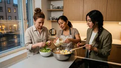 Kana–muna-iltasalaatti: jogurtti–ananas-kastike tekee siitä yllättävän raikkaan