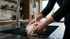 Vaarallinen tapa: miksi kanaa ei kannata pestä ennen ruoanlaittoa