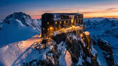 Rakennus, joka on rakennettu Euroopan korkeimmalle kohdalle: missä se sijaitsee ja kuinka korkealla se on