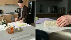 Valmistuu vartissa – kylmä lavaš-rulla savukanalla ja pieni jääkaappikikka