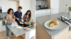 10 minuutin riisipaperirulla aamuksi – munakokkeli, avokado ja suolakala, ja niksi jolla rulla pysyy ehjänä