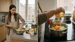 Kouluruokalan kaalisalaatti kotona – pieni 2–3 minuutin lämpötemppu tekee siitä tutun