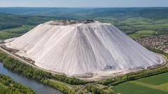 Vaikuttava kalivuori Saksassa: yli 200 metriä korkea ja sisältää 200 miljoonaa tonnia suolaa