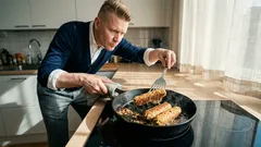 Pehmeä sisältä, rapea pinnalta: hernekolbassi vähillä aineksilla ja yksi paistovinkki