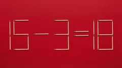 Siirrä vain yksi tulitikku, jotta yhtälöstä tulee oikea: tehtävä neroille